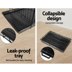 i.Pet 24’’ Dog Cage Crate Kennel 3 Doors - Pet Care > Dog Supplies > Dog Kennels