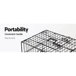 i.Pet 24’’ Dog Cage Crate Kennel 3 Doors - Pet Care > Dog Supplies > Dog Kennels