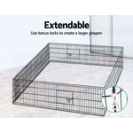 i.Pet 2x24’’ 8 Panel Dog Playpen Pet Fence Exercise Cage Enclosure Play Pen - Pet Care > Dog Supplies > Dog