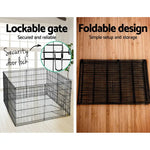 i.Pet 2x30’’ 8 Panel Dog Playpen Pet Fence Exercise Cage Enclosure Play Pen - Pet Care > Dog Supplies > Dog