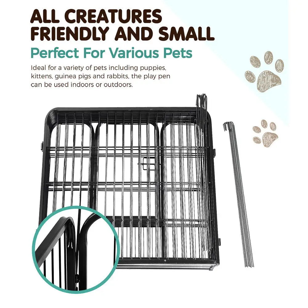 i.Pet 32’’ 8 Panel Dog Playpen Pet Exercise Cage Enclosure Fence Play Pen - Pet Care > Dog Supplies > Dog Playpens