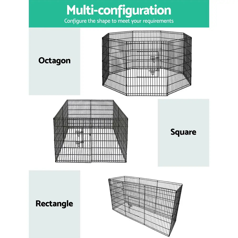 i.Pet 36’’ 8 Panel Dog Playpen Pet Fence Exercise Cage Enclosure Play Pen - Pet Care > Dog Supplies > Dog Playpens
