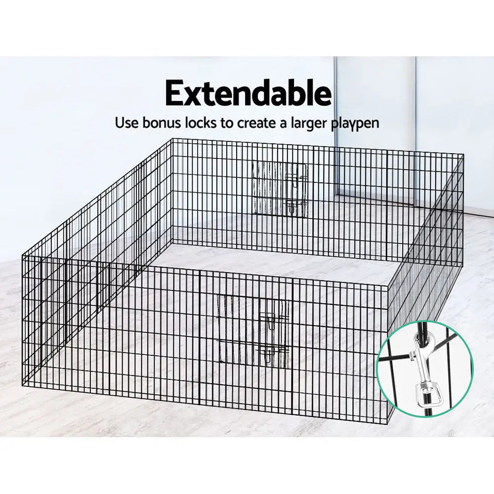 i.Pet 36’’ 8 Panel Dog Playpen Pet Fence Exercise Cage Enclosure Play Pen - Pet Care > Dog Supplies > Dog Playpens