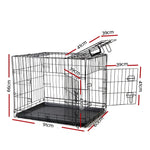i.Pet 36’’ Dog Cage Crate Kennel 3 Doors - Pet Care > Dog Supplies > Dog Kennels
