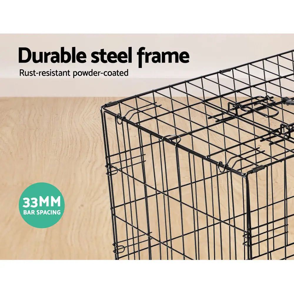 i.Pet 42’’ Dog Cage Crate Large Kennel 3 Doors - Pet Care > Dog Supplies > Dog Kennels