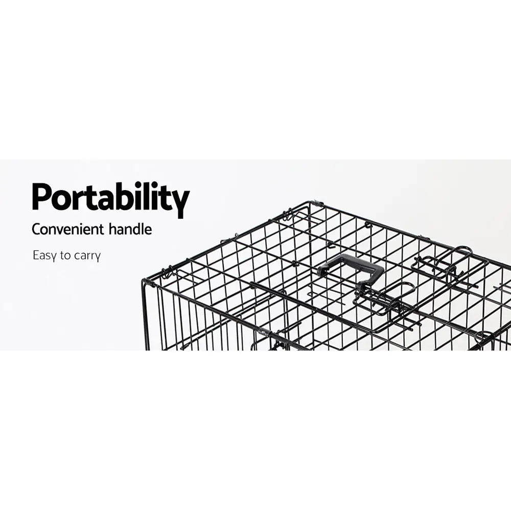 i.Pet 42’’ Dog Cage Crate Large Kennel 3 Doors - Pet Care > Dog Supplies > Dog Kennels