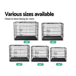 i.Pet 48’’ Dog Cage Crate Large Kennel 3 Doors - Pet Care > Dog Supplies > Dog Kennels