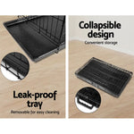 i.Pet 48’’ Dog Cage Crate Large Kennel 3 Doors - Pet Care > Dog Supplies > Dog Kennels