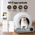 i.Pet Automatic Cat Litter Box Self-Cleaning Large Smart Toilet Tray App Control 9L - Pet Care > Cat Supplies > Cat