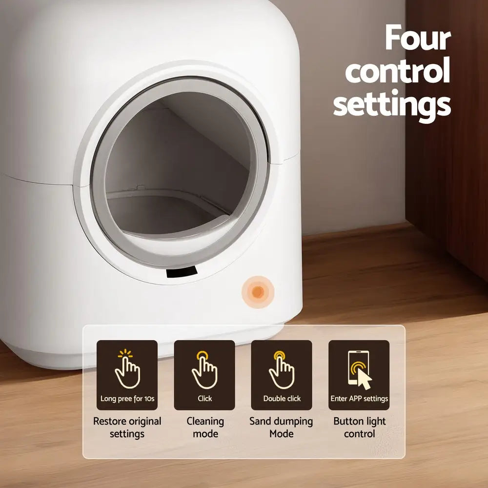 i.Pet Automatic Cat Litter Box Self-Cleaning Smart Large Toilet Tray App Control - Pet Care > Cat Supplies > Cat Litter