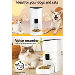 i.Pet Automatic Pet Feeder 9L Wifi Auto Dog Cat Feeder Smart Food Dispenser Timer - Pet Care > Dog Supplies > Dog Bowls