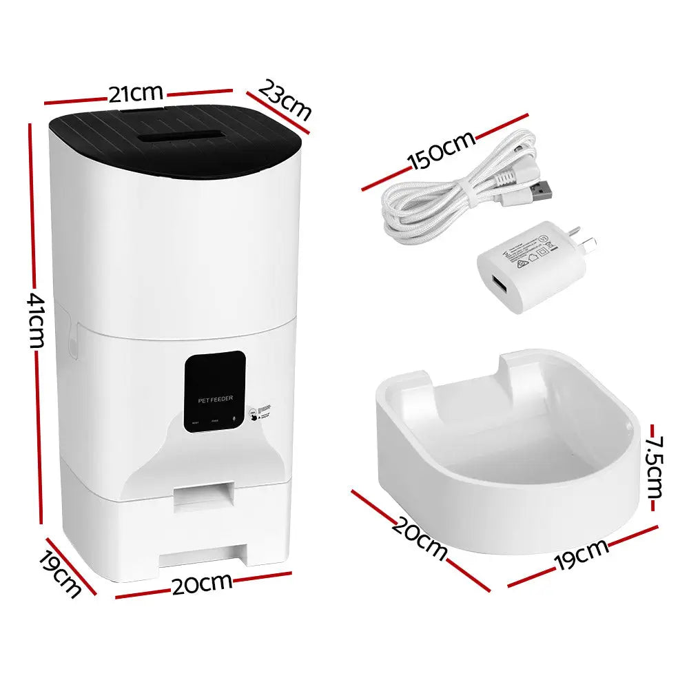 i.Pet Automatic Pet Feeder 9L Wifi Auto Dog Cat Feeder Smart Food Dispenser Timer - Pet Care > Dog Supplies > Dog Bowls