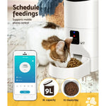 i.Pet Automatic Pet Feeder 9L Wifi Auto Dog Cat Feeder Smart Food Dispenser Timer - Pet Care > Dog Supplies > Dog Bowls