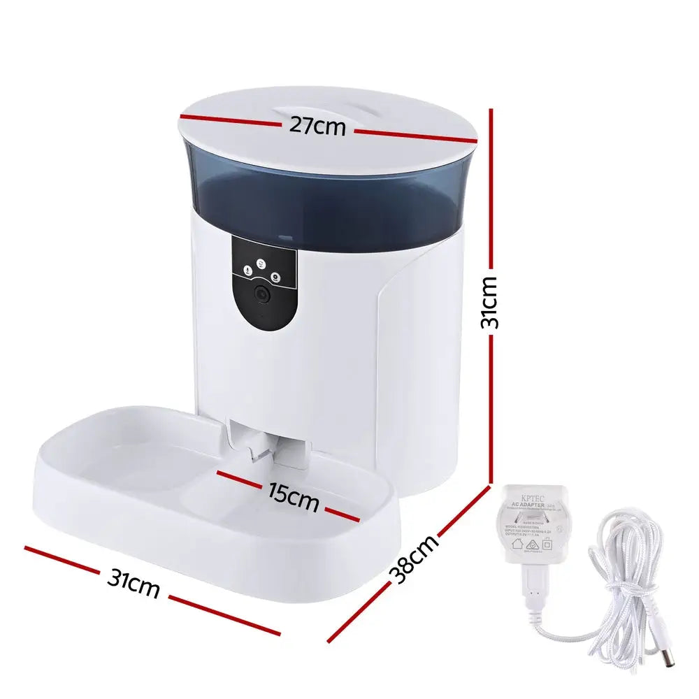 i.Pet Automatic Pet Feeder Dog Cat Camera Wifi Smart Food Dispenser Timer 7L APP - Pet Care > Dog Supplies > Dog Bowls