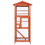i.Pet Bird Cage 72cm x 60cm x 168cm Pet Cages Large Aviary Parrot Carrier Travel Canary Wooden XL - Pet Care > Bird >