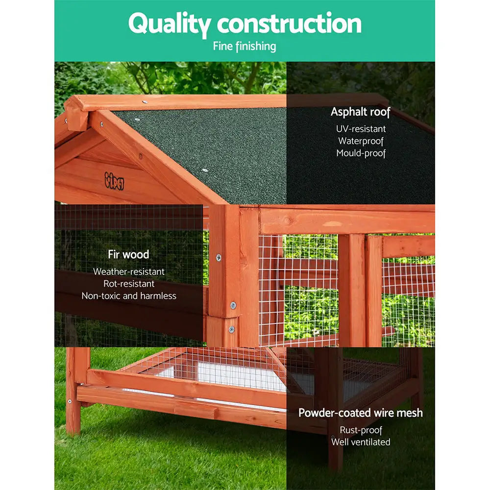 i.Pet Bird Cage 72cm x 60cm x 168cm Pet Cages Large Aviary Parrot Carrier Travel Canary Wooden XL - Pet Care > Bird >