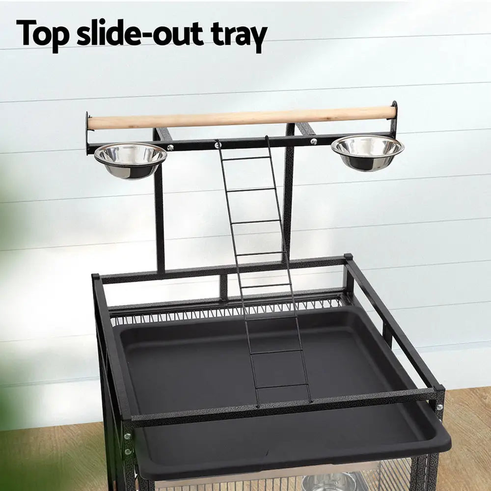 i.Pet Bird Cage Large Cages 155cm Parrot Aviary Stand-Alone Budgie Wheels Castor - Pet Care > Bird > Bird Cages & Stands