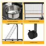 i.Pet Bird Cage Large Cages 155cm Parrot Aviary Stand-Alone Budgie Wheels Castor - Pet Care > Bird > Bird Cages & Stands