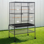 i.Pet Bird Cage Large Cages 160cm Parrot Aviary Stand-Alone Budgie Wheels Castor - Pet Care > Bird > Bird Cages & Stands