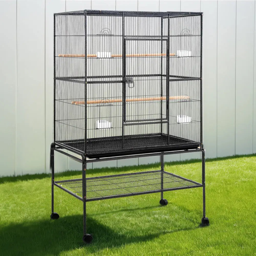 i.Pet Bird Cage Large Cages 160cm Parrot Aviary Stand-Alone Budgie Wheels Castor - Pet Care > Bird > Bird Cages & Stands