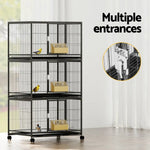 i.Pet Bird Cage Large Bird Cages Aviary Budgie Perch Cage Parrot Pet Stand Wheels - Pet Care > Bird > Bird Cages &