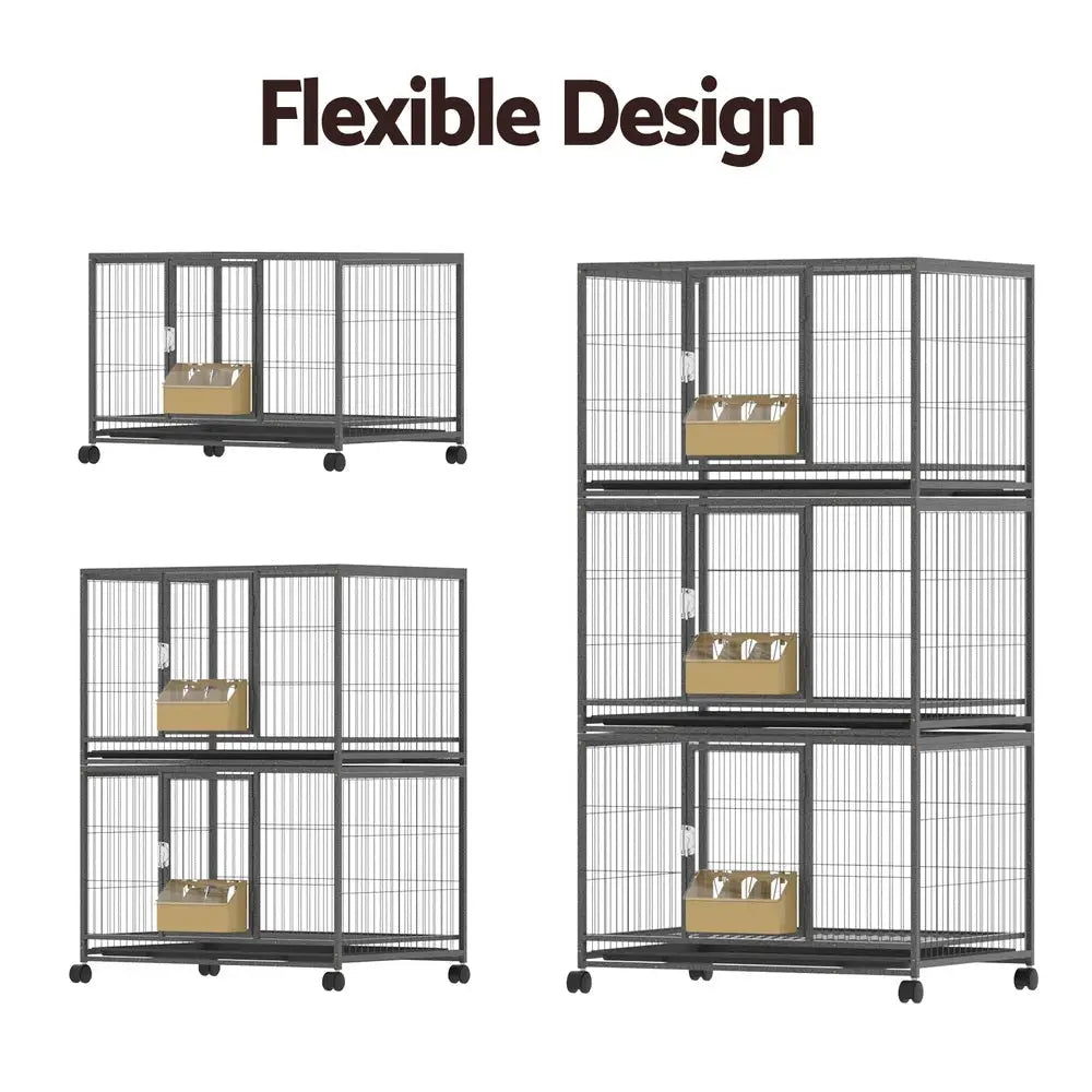 i.Pet Bird Cage Large Bird Cages Aviary Budgie Perch Cage Parrot Pet Stand Wheels - Pet Care > Bird > Bird Cages &