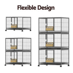 i.Pet Bird Cage Large Bird Cages Aviary Budgie Perch Cage Parrot Pet Stand Wheels - Pet Care > Bird > Bird Cages &