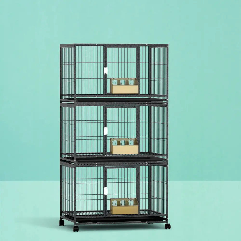 i.Pet Bird Cage Large Bird Cages Aviary Budgie Perch Cage Parrot Pet Stand Wheels - Pet Care > Bird > Bird Cages &