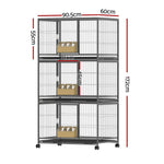 i.Pet Bird Cage Large Bird Cages Aviary Budgie Perch Cage Parrot Pet Stand Wheels - Pet Care > Bird > Bird Cages &