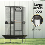 i.Pet Bird Cage Large Jumbo Aviary Budgie Perch Cage Parrot Stand Wheels Corner - Pet Care > Bird > Bird Cages & Stands