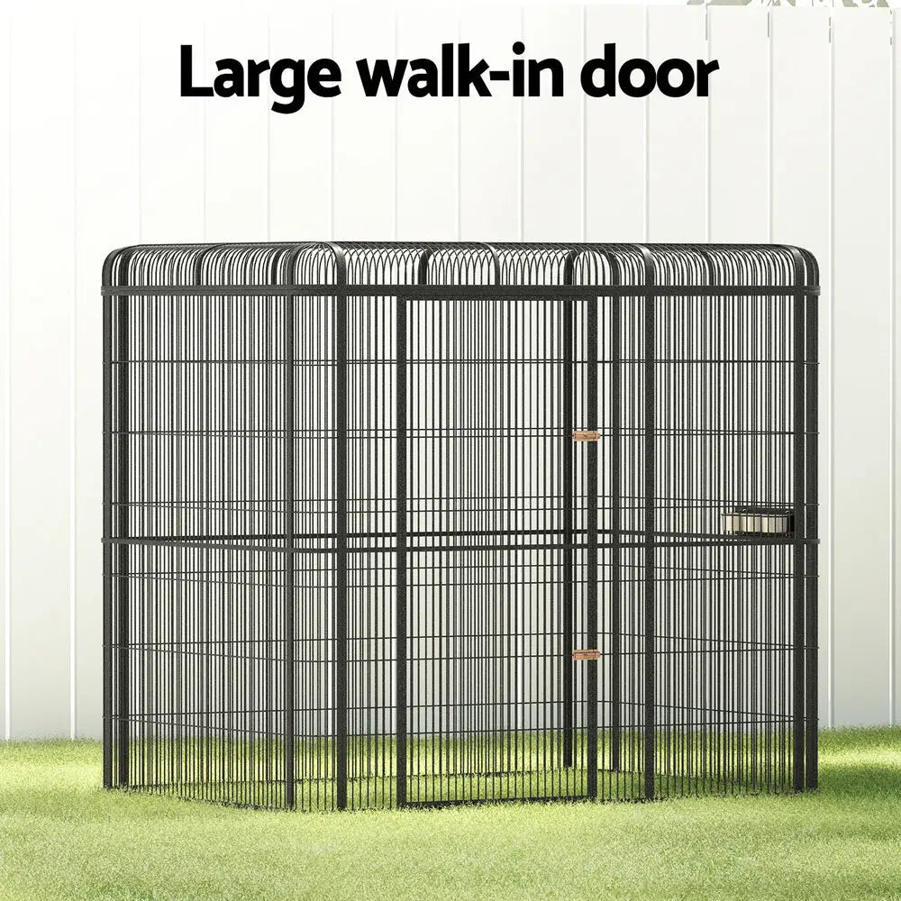 i.Pet Bird Cage Large Walk-in Aviary Budgie Perch Cage Parrot Pet Huge 203cm - Pet Care > Bird > Bird Cages & Stands