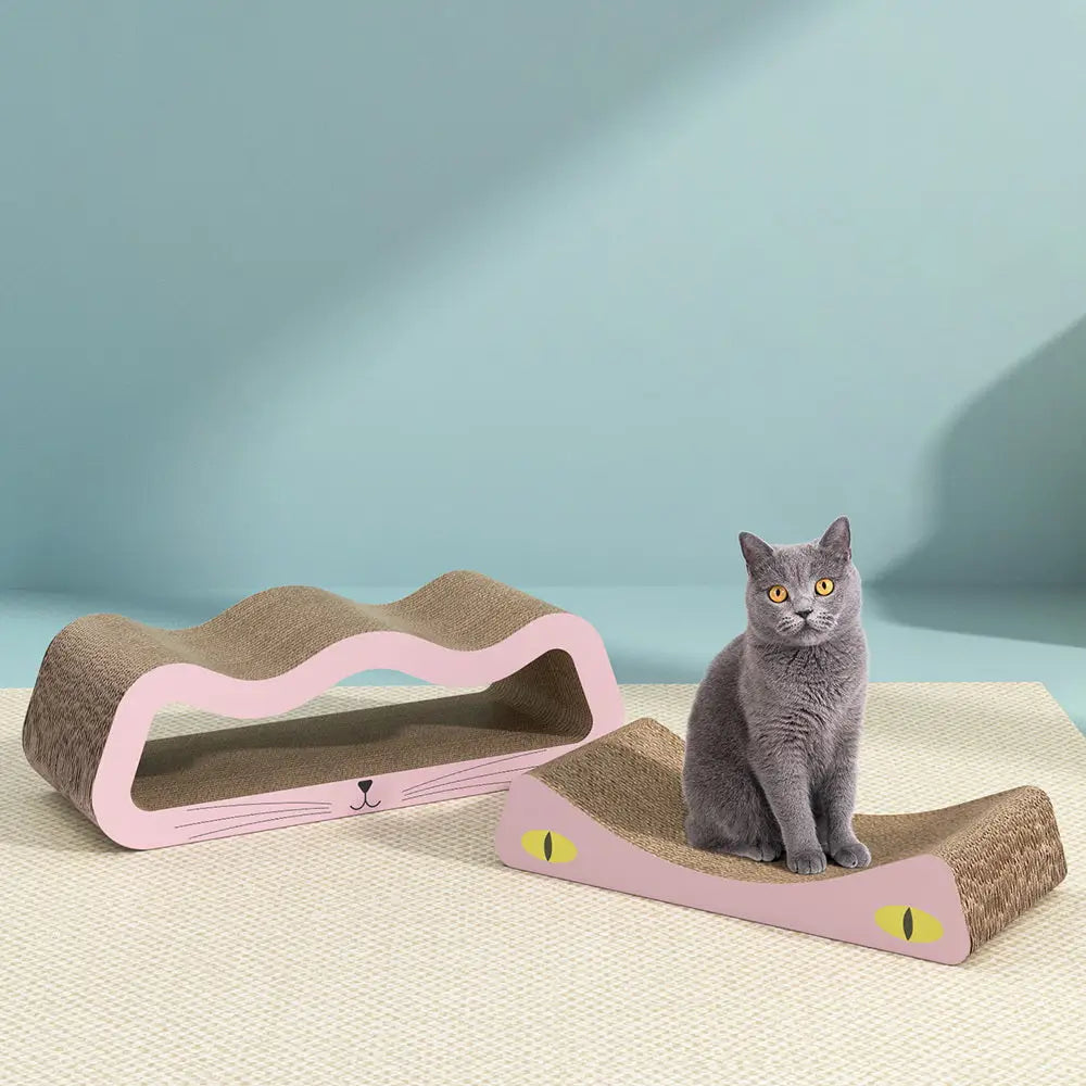 i.Pet Cat Scratching Board Scratcher Cardboard Kitten Indoor Climbing Pad Catnip - Pet Care > Cat Supplies > Cat