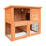 i.Pet Chicken Coop 88cm x 40cm x 76cm Rabbit Hutch Large House Run Wooden Cage Outdoor - Pet Care > Coops & Hutches >