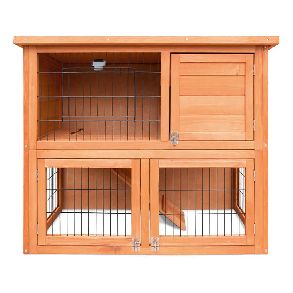 i.Pet Chicken Coop 88cm x 40cm x 76cm Rabbit Hutch Large House Run Wooden Cage Outdoor - Pet Care > Coops & Hutches >