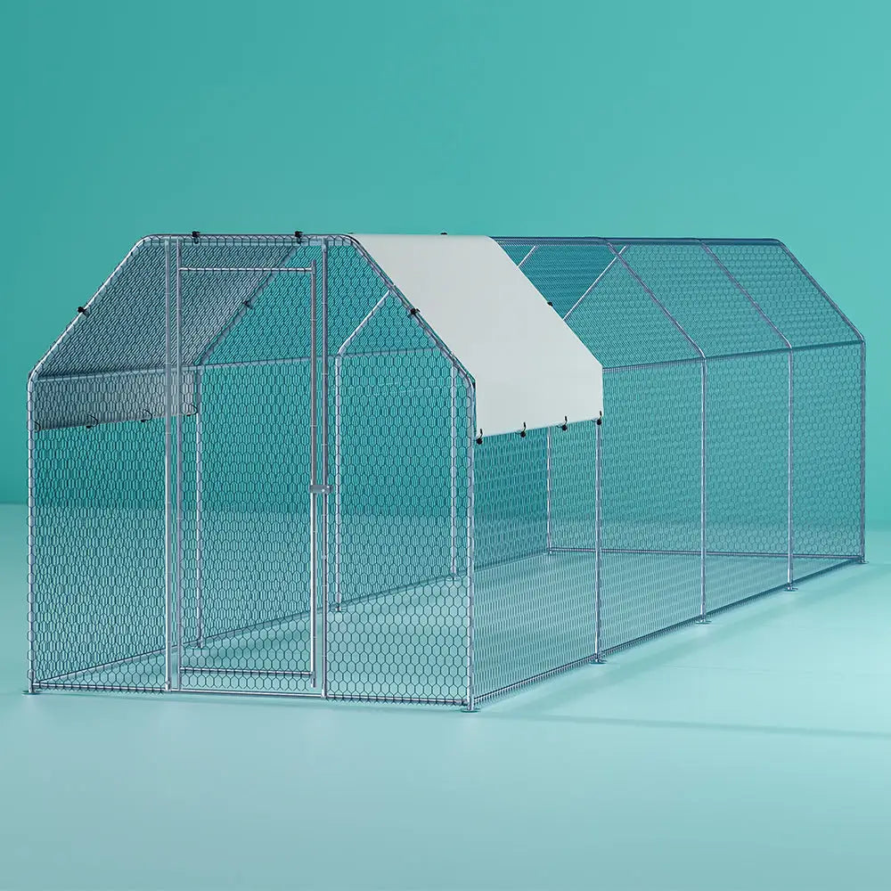 i.Pet Chicken Coop Cage Run Rabbit Hutch Large Walk In Hen House Cover 2mx8mx2m - Pet Care > Coops & Hutches > Small