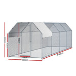 i.Pet Chicken Coop Cage Run Rabbit Hutch Large Walk In Hen House Cover 2mx8mx2m - Pet Care > Coops & Hutches > Small