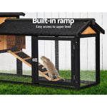 i.Pet Chicken Coop Rabbit Hutch 165cm x 43cm x 86cm Extra Large Run House Cage Wooden Outdoor - Pet Care > Coops &
