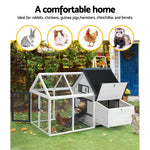 i.Pet Chicken Coop Rabbit Hutch 166cm x 120cm x 112cm Large House Run Cage XL Bunny Wooden - Pet Care > Coops & Hutches