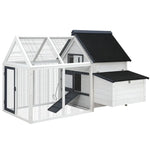 i.Pet Chicken Coop Rabbit Hutch 166cm x 120cm x 112cm Large House Run Cage XL Bunny Wooden - Pet Care > Coops & Hutches