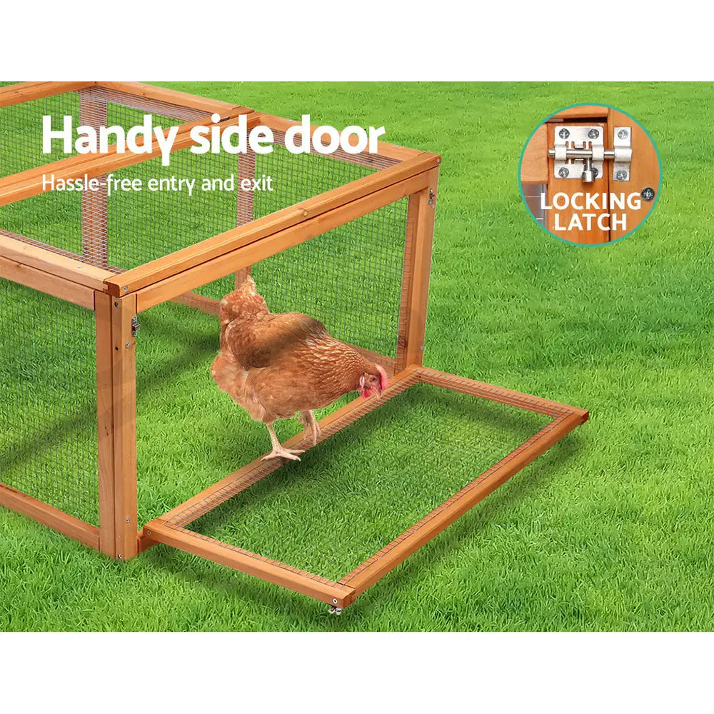 i.Pet Chicken Coop Rabbit Hutch 180cm Extra Large Wooden Chicken House Run XL Hen Cage - Pet Care > Coops & Hutches >