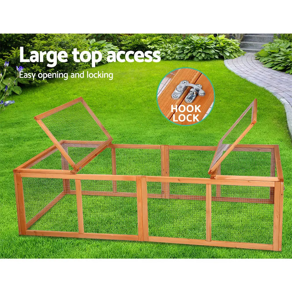 i.Pet Chicken Coop Rabbit Hutch 180cm Extra Large Wooden Chicken House Run XL Hen Cage - Pet Care > Coops & Hutches >