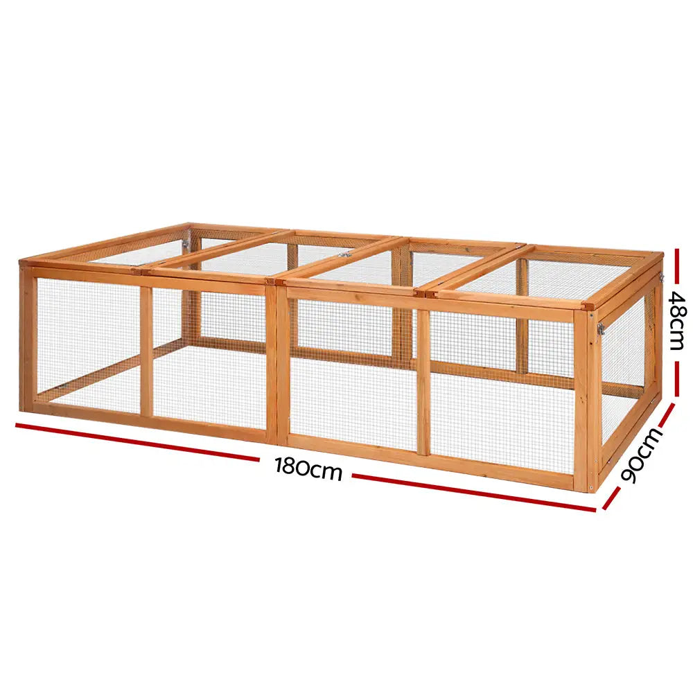 i.Pet Chicken Coop Rabbit Hutch 180cm Extra Large Wooden Chicken House Run XL Hen Cage - Pet Care > Coops & Hutches >