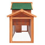 i.Pet Chicken Coop Rabbit Hutch 220cm x 44cm x 84cm Large Run Wooden Outdoor Bunny Cage House - Pet Care > Coops &