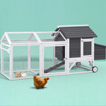 i.Pet Chicken Coop Rabbit Hutch Extra Large Wooden Run Bunny Cage House Outdoor - Pet Care > Coops & Hutches > Small