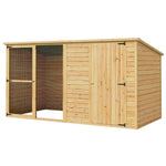 i.Pet Dog Kennel Extra Large 2.28M Wooden House Bed Outdoor Pet Puppy Cabin Log - Pet Care > Dog Supplies > Dog Kennels