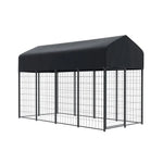 i.Pet Dog Kennel Extra Large House Outdoor Playpen Pet Puppy Metal Backyard - Pet Care > Dog Supplies > Dog Kennels