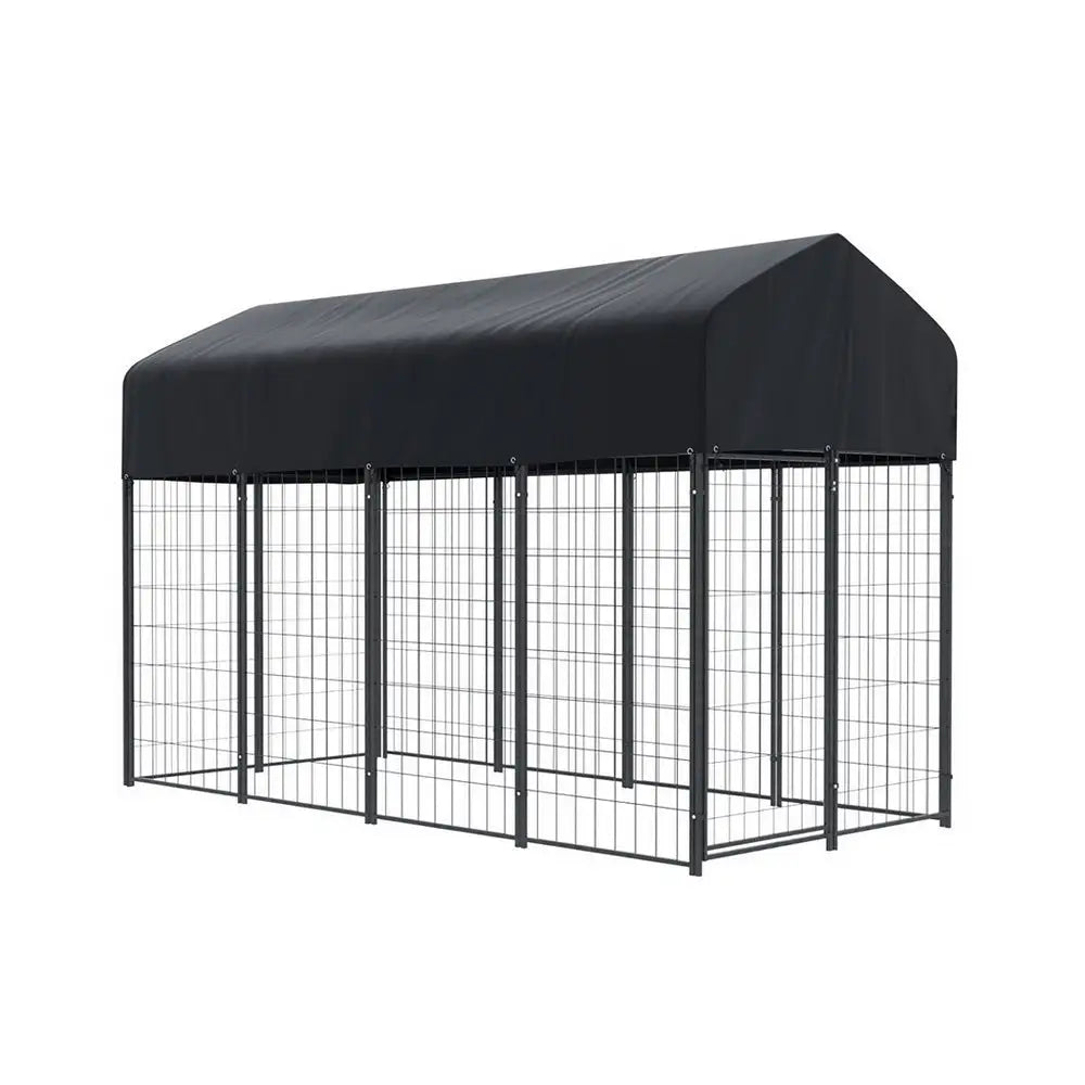 i.Pet Dog Kennel Extra Large House Outdoor Playpen Pet Puppy Metal Backyard - Pet Care > Dog Supplies > Dog Kennels