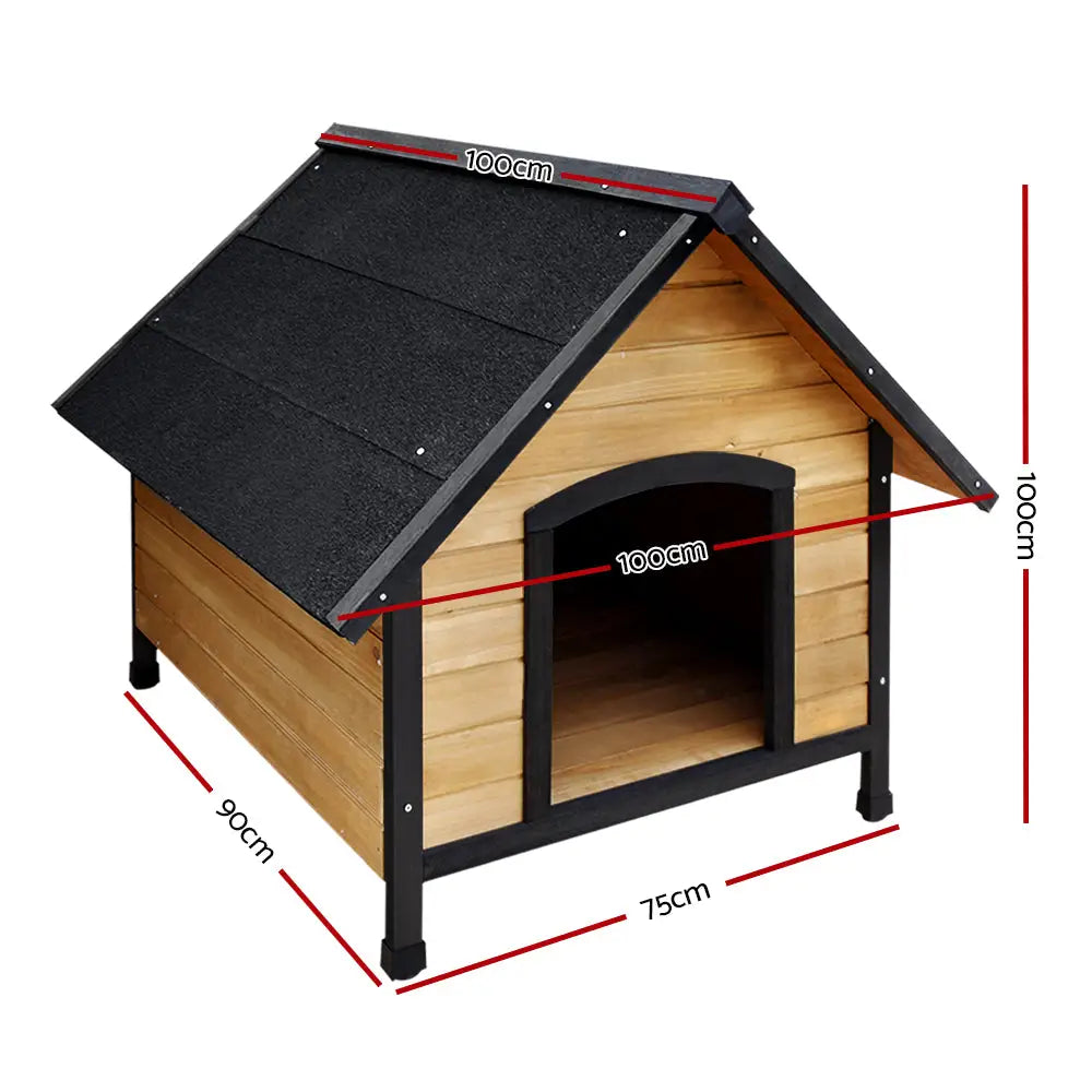 i.Pet Dog Kennel Extra Large Wooden Outdoor House Pet Puppy House XL Crate Cabin Waterproof - Pet Care > Dog Supplies >