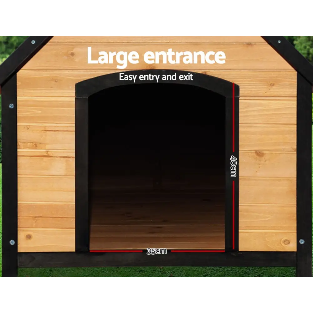 i.Pet Dog Kennel Extra Large Wooden Outdoor House Pet Puppy House XL Crate Cabin Waterproof - Pet Care > Dog Supplies >