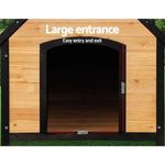 i.Pet Dog Kennel Extra Large Wooden Outdoor House Pet Puppy House XL Crate Cabin Waterproof - Pet Care > Dog Supplies >